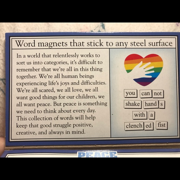 Magnetic poetry kit: peace poet - Picture 3 of 4